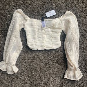 Cream Off the shoulder top